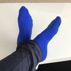 Blue socks